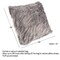 Hastings Home Hastings Home 18-Inch Himalayan Faux Fur Pillow, Gray 649956THQ - alternate 2